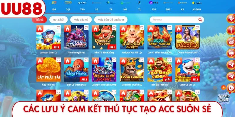 Các lưu ý cam kết thủ tục tạo acc suôn sẻ