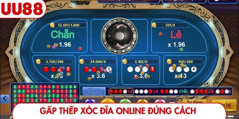 Gấp thếp xóc đĩa online đúng cách