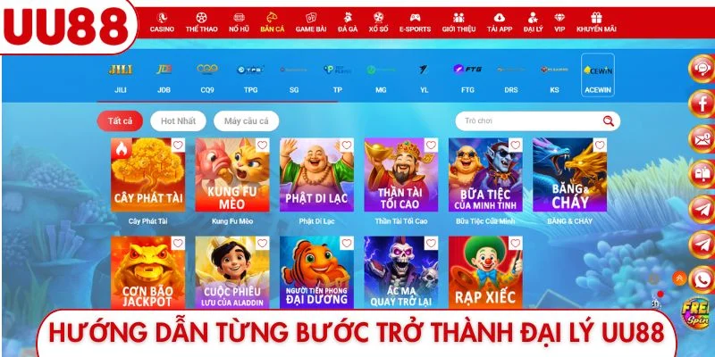 Hướng dẫn từng bước trở thành đại lý UU88