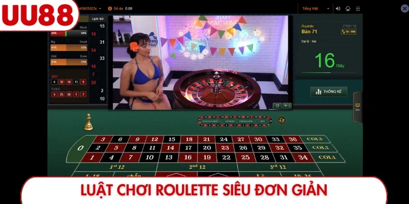 Luật chơi Roulette siêu đơn giản